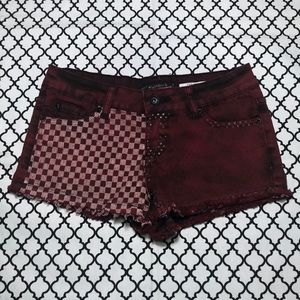 Hot Topic (LOVEsick) Red Checker Shorts